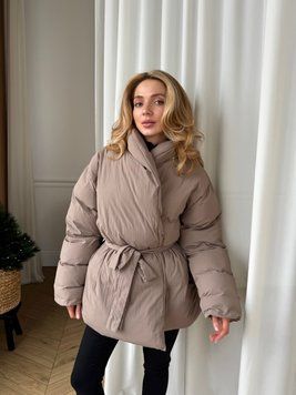Куртка-кімоно жіноча пухова Yuki бежева YUKIPBEZ-1 фото