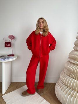 Костюм жіночий на флісі Vera червоний VERACHE-2 фото